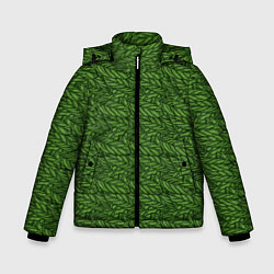 Куртка зимняя для мальчика Милитари перо, цвет: 3D-светло-серый