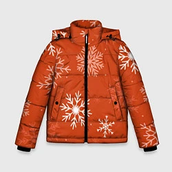 Куртка зимняя для мальчика Orange snow, цвет: 3D-черный