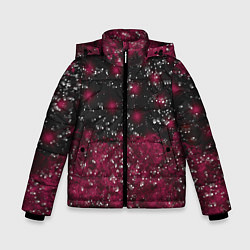 Куртка зимняя для мальчика Звёзды и лучи, цвет: 3D-красный