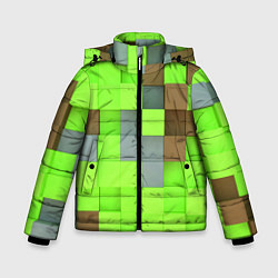 Куртка зимняя для мальчика Никита майнкрафт, цвет: 3D-черный