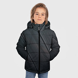 Куртка зимняя для мальчика Темная виниловая пластинка, цвет: 3D-черный — фото 2