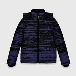 Куртка зимняя для мальчика Синие кляксы на чёрном, цвет: 3D-красный