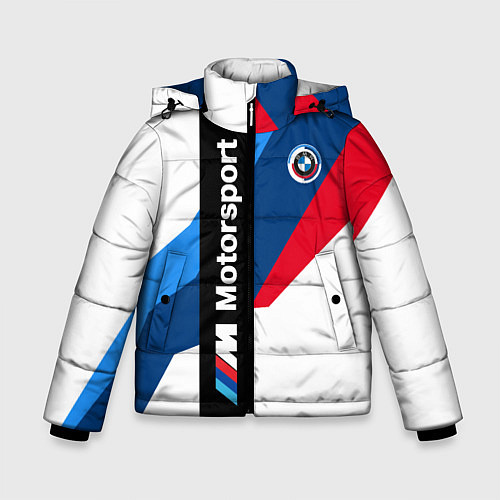 Зимняя куртка для мальчика Bmw - мотоспорт / 3D-Красный – фото 1