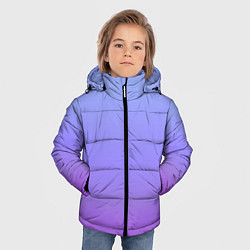 Куртка зимняя для мальчика Фиолетовый градиент, цвет: 3D-черный — фото 2