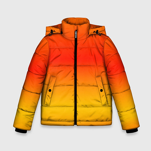 Зимняя куртка для мальчика Переливы оранжевого / 3D-Красный – фото 1
