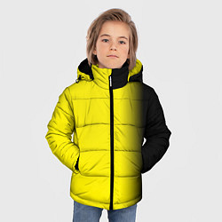 Куртка зимняя для мальчика И черный и желтый, цвет: 3D-светло-серый — фото 2
