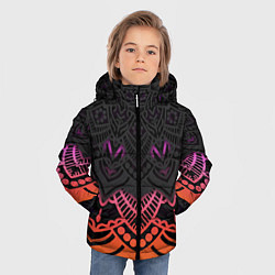 Куртка зимняя для мальчика Цветастый узор, цвет: 3D-красный — фото 2