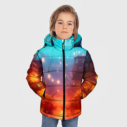 Куртка зимняя для мальчика Пригород Токио-арт, цвет: 3D-черный — фото 2