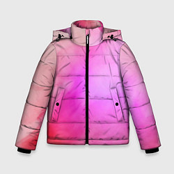 Куртка зимняя для мальчика Нежный мазок, цвет: 3D-черный