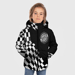 Куртка зимняя для мальчика Chrysler racing flag, цвет: 3D-черный — фото 2