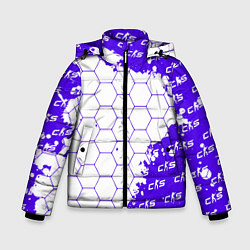 Куртка зимняя для мальчика Counter Strike 2 Pattern, цвет: 3D-светло-серый