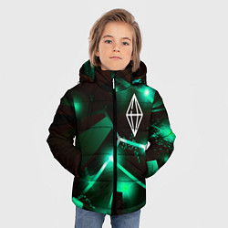 Куртка зимняя для мальчика The Sims разлом плит, цвет: 3D-черный — фото 2