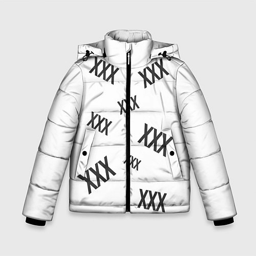Зимняя куртка для мальчика Разброс Иксов / 3D-Красный – фото 1