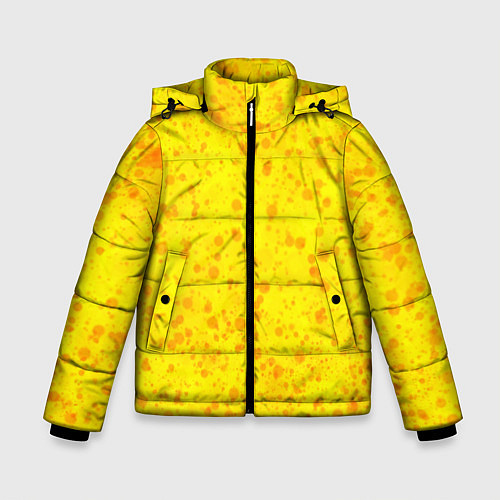 Зимняя куртка для мальчика Поверхность солнца / 3D-Красный – фото 1