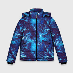 Куртка зимняя для мальчика Холодная вода, цвет: 3D-черный