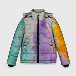 Куртка зимняя для мальчика Тёмные дымы, цвет: 3D-черный
