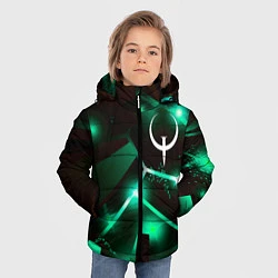 Куртка зимняя для мальчика Quake разлом плит, цвет: 3D-черный — фото 2