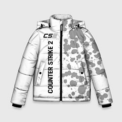 Зимняя куртка для мальчика Counter Strike 2 glitch на светлом фоне: по-вертик