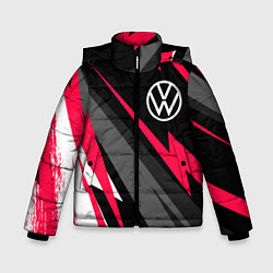 Куртка зимняя для мальчика Volkswagen fast lines, цвет: 3D-черный