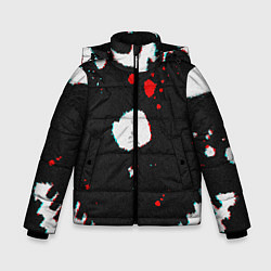 Куртка зимняя для мальчика Темный Скелет, цвет: 3D-черный