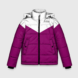 Куртка зимняя для мальчика FIRM бело - пурпурный, цвет: 3D-светло-серый