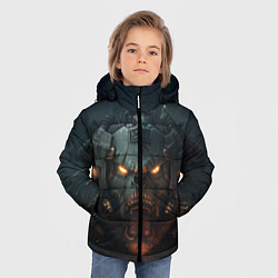 Куртка зимняя для мальчика Space marine machine, цвет: 3D-черный — фото 2