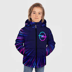 Куртка зимняя для мальчика Opel neon speed lines, цвет: 3D-черный — фото 2