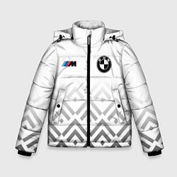 Куртка зимняя для мальчика BMW m power - белый, цвет: 3D-черный