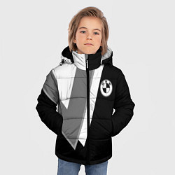 Куртка зимняя для мальчика Бмв - классический черный, цвет: 3D-красный — фото 2