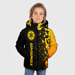 Куртка зимняя для мальчика Yamaha - gold gradient: по-вертикали, цвет: 3D-черный — фото 2