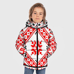 Куртка зимняя для мальчика Удмуртский стиль, цвет: 3D-светло-серый — фото 2
