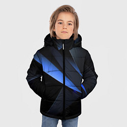 Куртка зимняя для мальчика Black blue, цвет: 3D-красный — фото 2