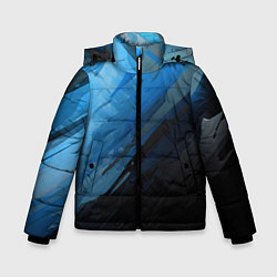 Куртка зимняя для мальчика Black blue style, цвет: 3D-светло-серый