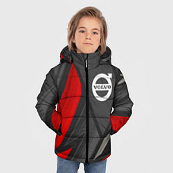 Куртка зимняя для мальчика Volvo sports racing, цвет: 3D-черный — фото 2