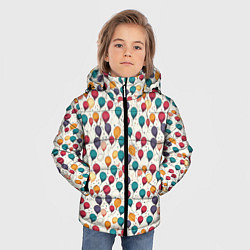 Куртка зимняя для мальчика Шары, цвет: 3D-черный — фото 2