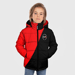 Куртка зимняя для мальчика Mass Effect n7 game computer, цвет: 3D-черный — фото 2