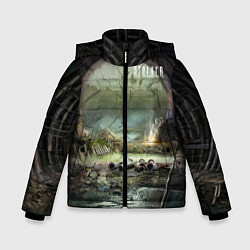 Куртка зимняя для мальчика Stalker выход из коллектор, цвет: 3D-черный