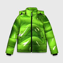 Куртка зимняя для мальчика Зеленая слизь, цвет: 3D-красный