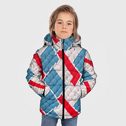 Куртка зимняя для мальчика Текстура амигуруми, цвет: 3D-черный — фото 2