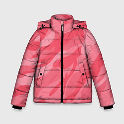 Куртка зимняя для мальчика Pink military, цвет: 3D-черный