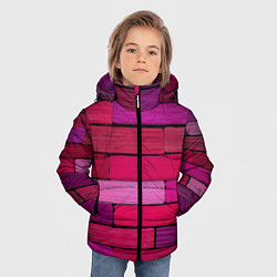 Куртка зимняя для мальчика Малиновые кирпичики, цвет: 3D-черный — фото 2