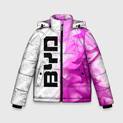 Куртка зимняя для мальчика BYD pro racing: по-вертикали, цвет: 3D-черный