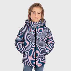Куртка зимняя для мальчика Абстрактный размытый узор, цвет: 3D-черный — фото 2