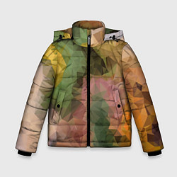 Куртка зимняя для мальчика Абстрактный узорчик, цвет: 3D-черный