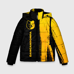 Куртка зимняя для мальчика Danganronpa - gold gradient: по-вертикали, цвет: 3D-черный