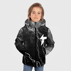 Куртка зимняя для мальчика Thunder awaken молнии, цвет: 3D-красный — фото 2