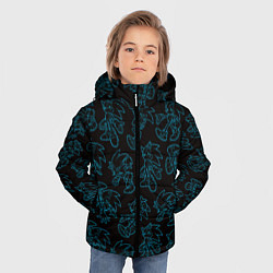 Куртка зимняя для мальчика Соник паттерн, цвет: 3D-черный — фото 2