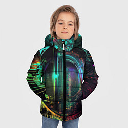 Куртка зимняя для мальчика Объективизация, цвет: 3D-светло-серый — фото 2