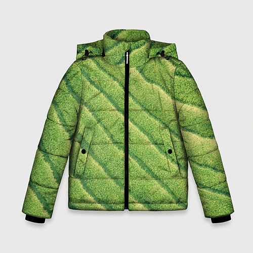Зимняя куртка для мальчика Травяной паттерн / 3D-Красный – фото 1