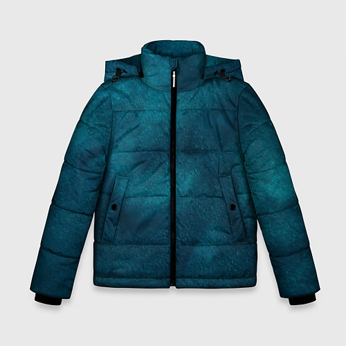 Зимняя куртка для мальчика Синие туманные камешки / 3D-Красный – фото 1